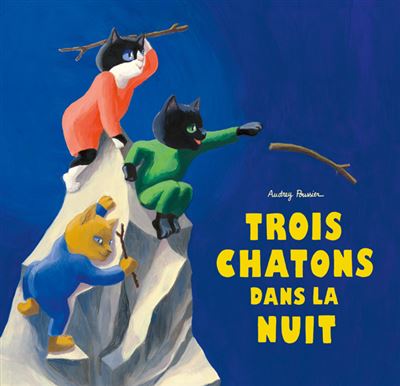 Trois chatons dans la nuit - Audrey Poussier  - Livre d'occasion