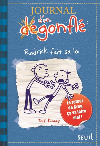 [OCC001690] JJournal d'un dégonflé - Rodrick Fait Sa Loi(le) T2 - Jeff Kinney (Grand format) - Livre d'occasion