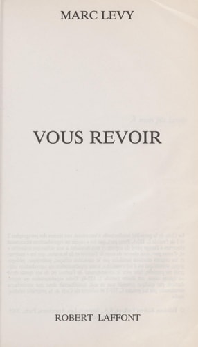 Vous revoir - Marc Levy (Poche) - Livre d'occasion