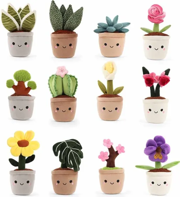 Peluche jardin botanique - divers motifs
