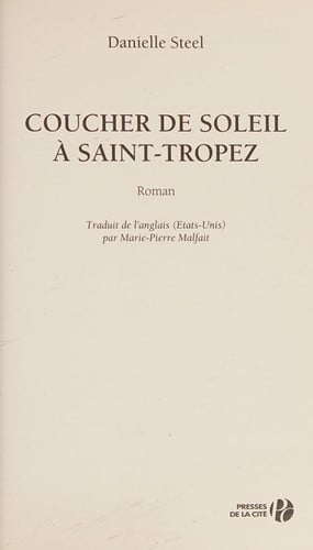 [OCC004520] Coucher de soleil à Saint Tropez - Livre d'occasion