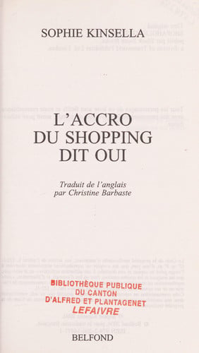 L'accro du shopping dit oui - Livre d'occasion