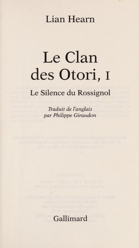 [OCC000366] Le silence du rossignol - Lian Hearn (Poche) - Livre d'occasion